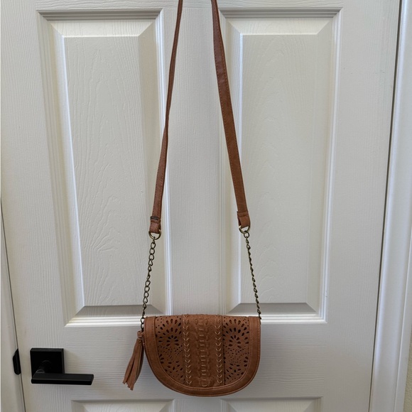 Handbags - Brown Leather Crossbody Bag NWOT
